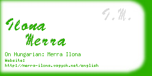 ilona merra business card